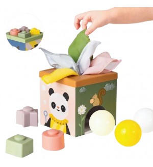 Образователна играчка Taf Toys - Мултисензорен куб с активности