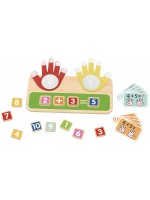 Образователна играчка Tooky Toy - Смятане с пръсти