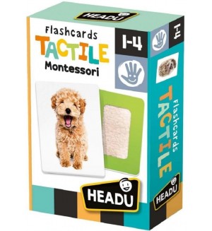 Образователни флаш карти Headu Montessori - Животни, с докосване