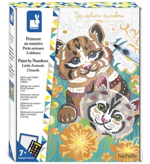 Оцвети по числата Janod - Малки животни Оцвети по числата Janod - Малки животни