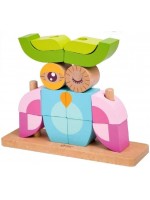 Детски дървен пъзел с кубчета Classic World – Бухал Детски дървен пъзел с кубчета Classic World – Бухал