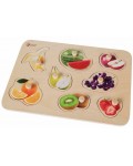 Детски дървен пъзел с дръжки Classic World – Плодове