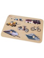 Детски дървен пъзел Classic World – Пъзел с превозни средства Детски дървен пъзел Classic World – Пъзел с превозни средства