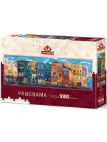 Панорамен пъзел Art Puzzle от 1000 части - Цветен град