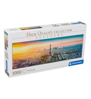 Панорамен пъзел Clementoni от 1000 части - Изглед към Париж