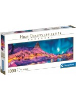 Панорамен пъзел Clementoni от 1000 части - Цветна нощ около Лофотенските острови Панорамен пъзел Clementoni от 1000 части - Цветна нощ около Лофотенските острови