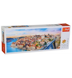 Панорамен пъзел Trefl от 500 части - Порто, Португалия