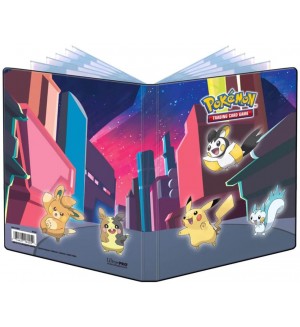 Папка за съхранение на карти Ultra Pro Pokemon TCG: Gallery Series - Shimmering Skyline 4-Pocket Portfolio