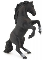 Фигурка Papo Horses, foals and ponies – Изправен кон, черен