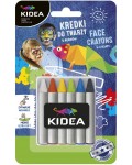 Пастели за лице Kidea - 6 цвята