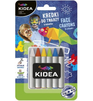 Пастели за лице Kidea - 6 цвята