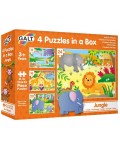 Пъзел 4 в 1 Galt Toys - Джунгла