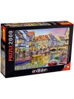 Пъзел Anatolian от 2000 части - Канал в Колмар Пъзел Anatolian от 2000 части - Канал в Колмар