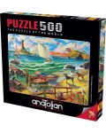 Пъзел Anatolian от 500 части - Изглед от морския бряг