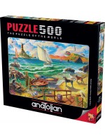 Пъзел Anatolian от 500 части - Изглед от морския бряг