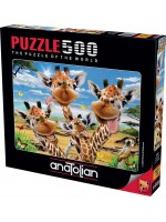Пъзел Anatolian от 500 части - Селфи с жирафи