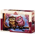 Пъзел Art Puzzle от 1000 части - Влюбени сови