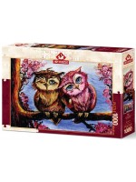 Пъзел Art Puzzle от 1000 части - Влюбени сови
