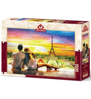 Пъзел Art Puzzle от 1500 части - Романтичен залез