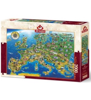 Пъзел Art Puzzle от 2000 части - Чудесата на света