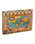 Пъзел Black Sea Lite от 1000 части - Антична карта на света, 1632 г.