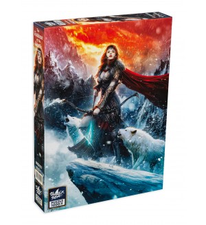 Пъзел Black Sea Puzzles от 1000 части - Богинята на Севера, Душан Маркович