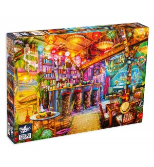 Пъзел Black Sea Puzzles от 1000 части - Екзотичен бар, Ейми Стюарт