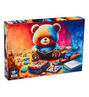 Пъзел Black Sea от 1000 части - Игривото мече