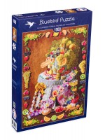 Пъзел Bluebird от 1000 части - Певицата Cake вдъхновена от Арчимболдо