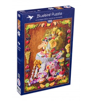 Пъзел Bluebird от 1000 части - Певицата Cake вдъхновена от Арчимболдо