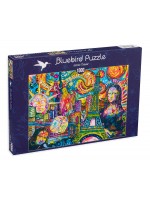 Пъзел Bluebird от 1000 части - Iconic Travel -  Puzzle 1,000 pieces