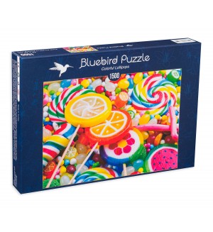Пъзел Bluebird от 1500 части - Цветни близалки