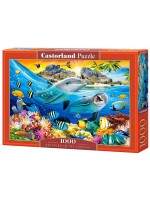 Пъзел Castorland от 1000 части - Делфини