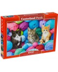Пъзел Castorland от 1000 части - Котета в прежди