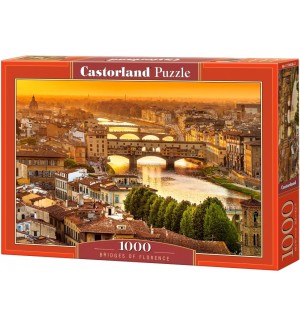 Пъзел Castorland от 1000 части - Мостовете на Флоренция