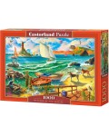 Пъзел Castorland от 1000 части - Уикенд на морския бряг