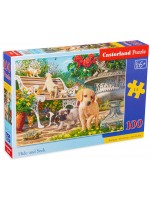 Пъзел Castorland от 100 части - Игра в градината Пъзел Castorland от 100 части - Игра в градината