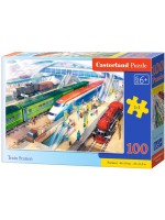 Пъзел Castorland от 100 части - На гарата