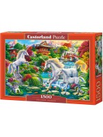 Пъзел Castorland от 1500 части - Градината на еднорозите