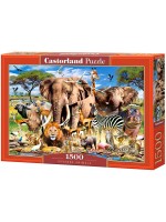 Пъзел Castorland от 1500 части - Животните в Саваната