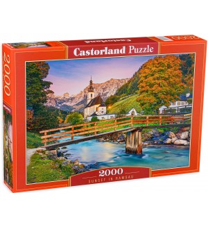 Пъзел Castorland от 2000 части - Горски пейзаж