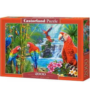 Пъзел Castorland от 2000 части - Папагалена среща