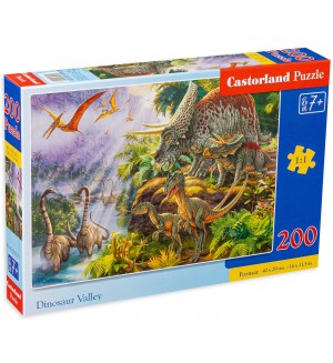Пъзел Castorland от 200 части - Долината на динозаврите