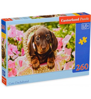Пъзел Castorland от 260 части - Кученце