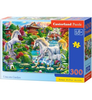Пъзел Castorland от 300 части - Градината на еднорозите