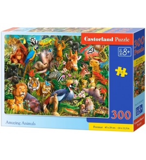 Пъзел Castorland от 300 части - Невероятни животни