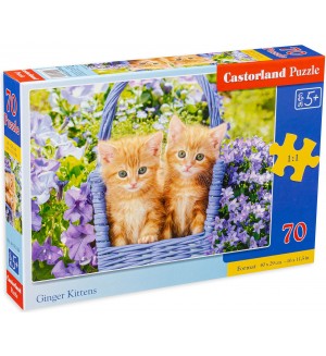 Пъзел Castorland от 70 части - Сладки котенца