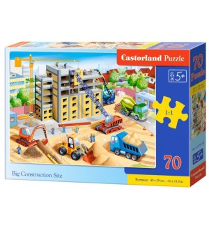 Пъзел Castorland от 70 части - Строителна площадка