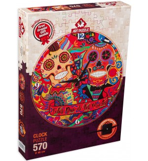 Пъзел-часовник Art Puzzle от 570 части - Цветно празненство