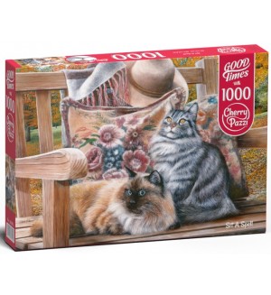 Пъзел Cherry Pazzi от 1000 части – Сладки котараци